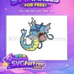 Free Angry Blue Free Yellow Gyarados Pokemon ANIME Free SVG - Instant Download