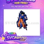 Free Ultra Instinct Goku Free Blue Aura Dragon Ball Super Free SVG - Instant Download