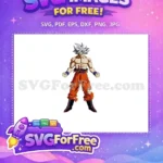 Free Ultra Instinct Free Ripped Pants Dragon Ball Free SVG - Instant Download