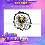 Free Fierce White Free Yellow Red Anime Eagle Free SVG - Instant Download
