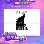 Free Black Roaring Godzilla Free Team Monster Anime Free SVG - Instant Download