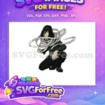 Free Anime Aizawa Tired Free Grey Scarf My Hero Academia Free SVG - Instant Download