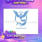 Free Flying Blue Articuno Free Game Logo Badge Pokemon Go Free SVG - Instant Download