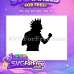 Free Spiky Hair Muscular Free Aggressive Fighting Stance Dragon Ball Z Free SVG - Instant Download