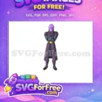 Free Stern Purple Hit Free Long Coat Dragon Ball Super ANIME Free SVG - Instant Download
