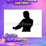 Free Determined Fighter Free Dynamic Pose Anime Style Free SVG - Instant Download