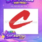 Free Red Brush Stroke Free Dynamic Swoosh Anime Art Free SVG - Instant Download