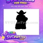 Free Yoda Silhouette Free Dark Side Star Wars Free SVG 1 - Instant Download