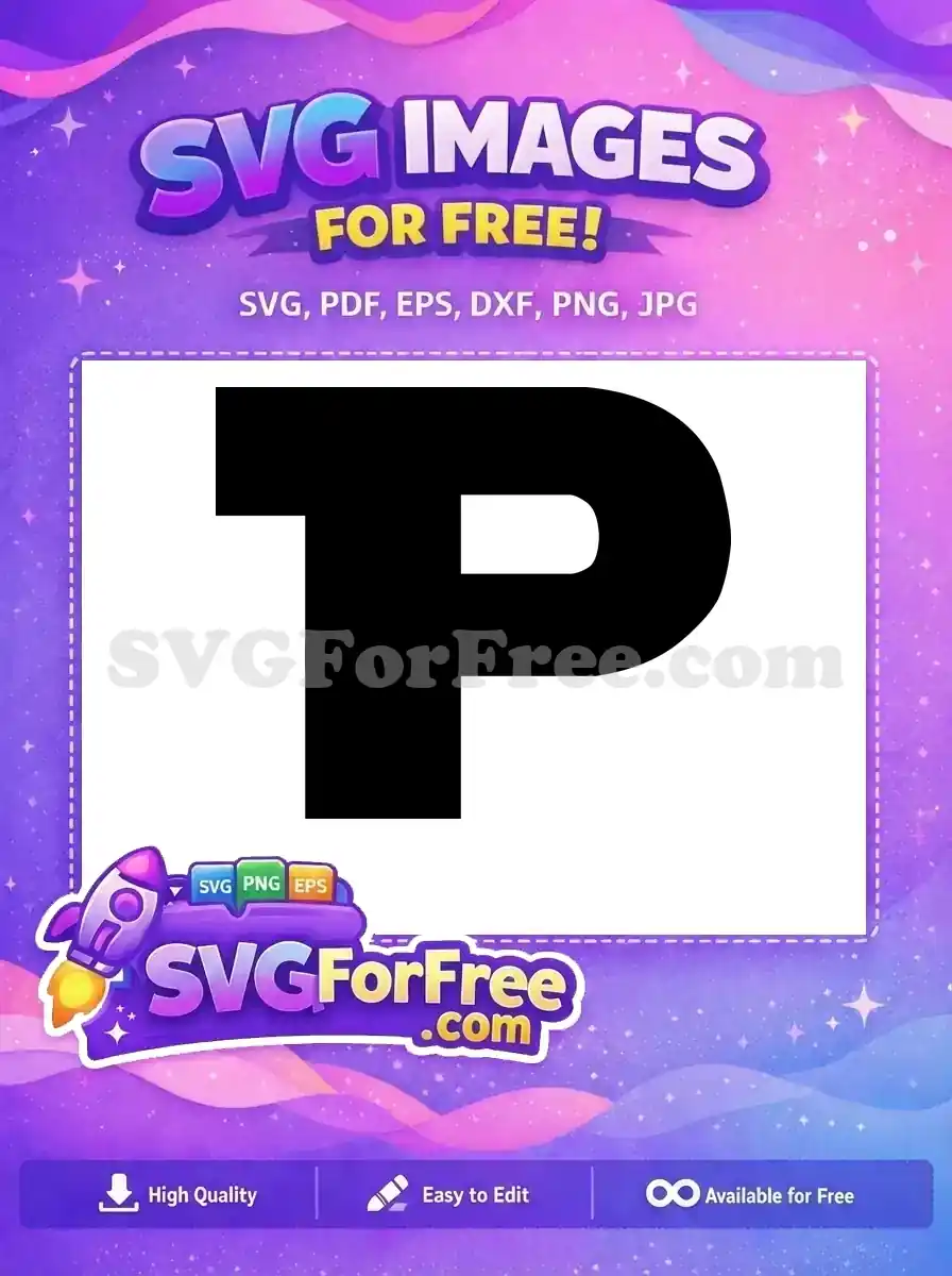 Free P Monogram Free Initial Star Wars Free SVG