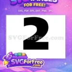 Free Darth Vader Number Two Free Star Wars Free SVG 2 - Instant Download