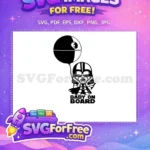 Free Darth Vader Balloon Free Baby On Board Star Wars Free SVG 2 - Instant Download