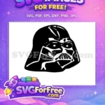 Free Black Helmet Free Angry Darth Vader Star Wars Free SVG - Instant Download