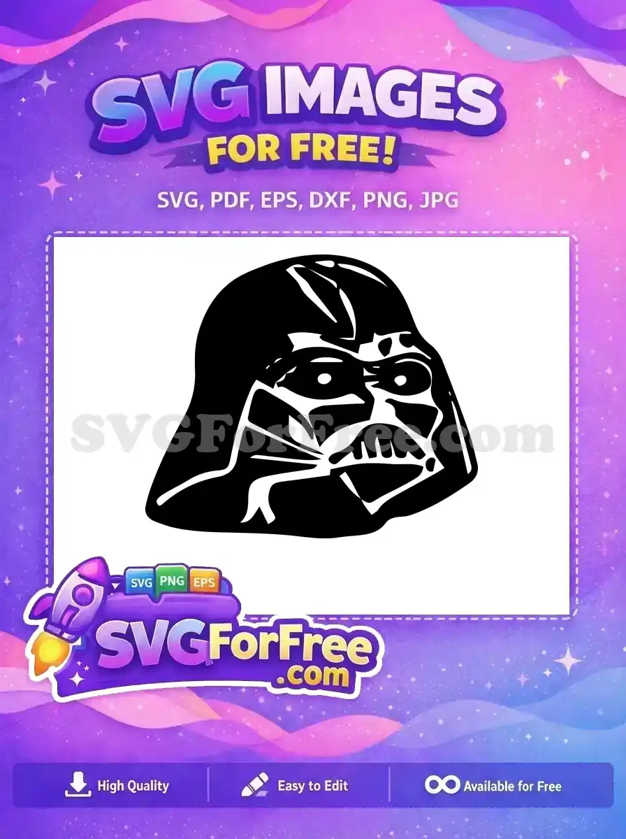 Free Black Helmet Free Angry Darth Vader Star Wars Free SVG