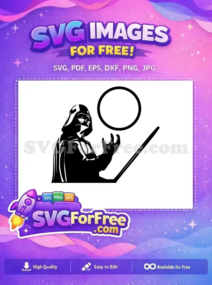 Free Dark Lord Helmet Free Force Choke Star Wars Free SVG