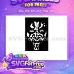 Free White Face Markings Free Sith Lord Star Wars Free SVG - Instant Download