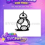 Free BB-8 Droid Free Monogram Star Wars Free SVG - Instant Download