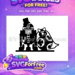 Free R2-D2 Tophat Free BB-8 Bride Star Wars Free SVG - Instant Download