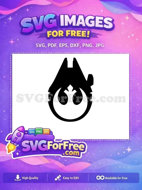 Free Millennium Falcon Free Rebel Alliance Star Wars Free SVG 1