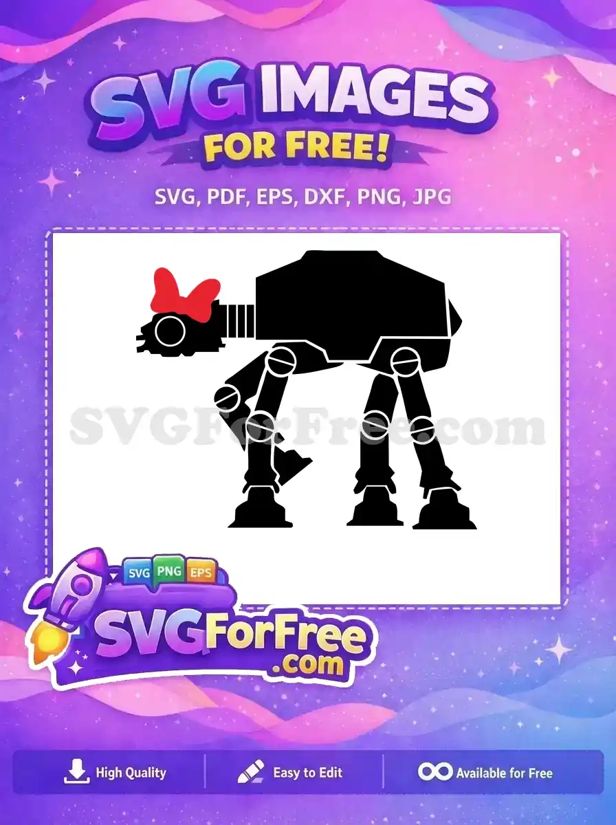 Free Minnie Bow Free AT-AT Walker Star Wars Free SVG