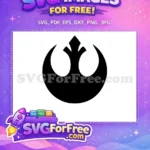 Free Rebel Alliance Symbol Silhouette Free Star Wars Free SVG - Instant Download