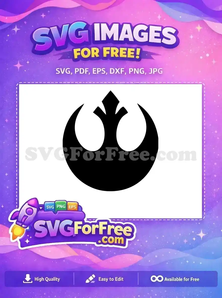 Free Rebel Alliance Symbol Silhouette Free Star Wars Free SVG