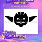 Free Yoda Silhouette Free Big Ears Star Wars Free SVG - Instant Download