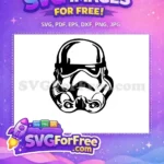 Free Detailed Helmet Free Trooper Star Wars Free SVG - Instant Download