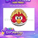 Free Red Angry Bird Free Luke Skywalker Star Wars Free SVG 1 - Instant Download