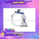 Free R2-D2 Droid Free Blue Panels Star Wars Free SVG 1 - Instant Download