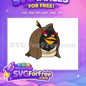 Free Angry Black Bird Free Jedi Robe Star Wars Free SVG