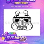Free Angry Eyes Free Tropper Helmet Star Wars Free SVG - Instant Download