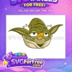 Free Sleepy Eyes Free Green Yoda Star Wars Free SVG - Instant Download