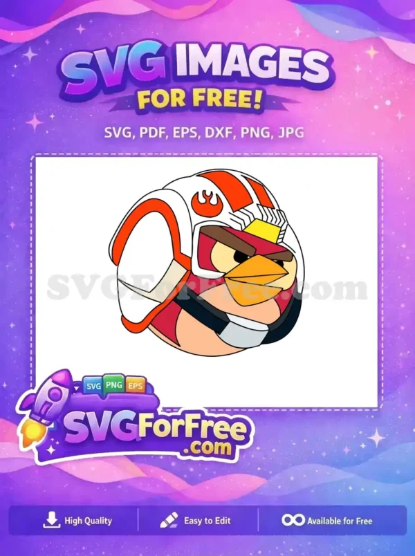 Free Red Angry Bird Free Pilot Helmet Star Wars Free SVG Free Red Angry Bird Free Pilot Helmet Star Wars Free SVG