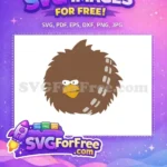 Free Googly Eyes Free Brown Wookie Star Wars Free SVG - Instant Download