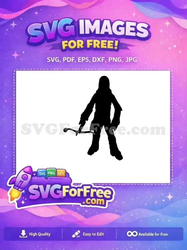 Free Wookiee Silhouette Free Bowcaster Weapon Star Wars Free SVG Free Wookiee Silhouette Free Bowcaster Weapon Star Wars Free SVG