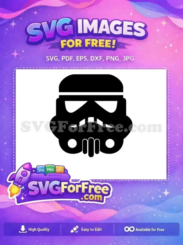 Free Black Helmet Free Mask Star Wars Free SVG 1