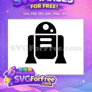 Free Black R2-D2 Free Simple Icon Star Wars Free SVG Free Black R2-D2 Free Simple Icon Star Wars Free SVG