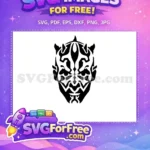 Free Horned Silhouette Free Darth Maul Star Wars Free SVG - Instant Download