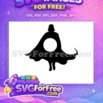Free Black Silhouette Free Cape Design Star Wars Free SVG - Instant Download