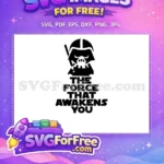 Free Darth Vader Helmet Free The Force Awakens Movie Free SVG - Instant Download