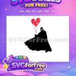 Free Black Darth Vader Free Red Balloons Star Wars Free SVG 2 - Instant Download