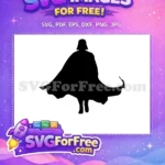 Free Flowing Cape Free Darth Vader Silhouette Star Wars Free SVG - Instant Download