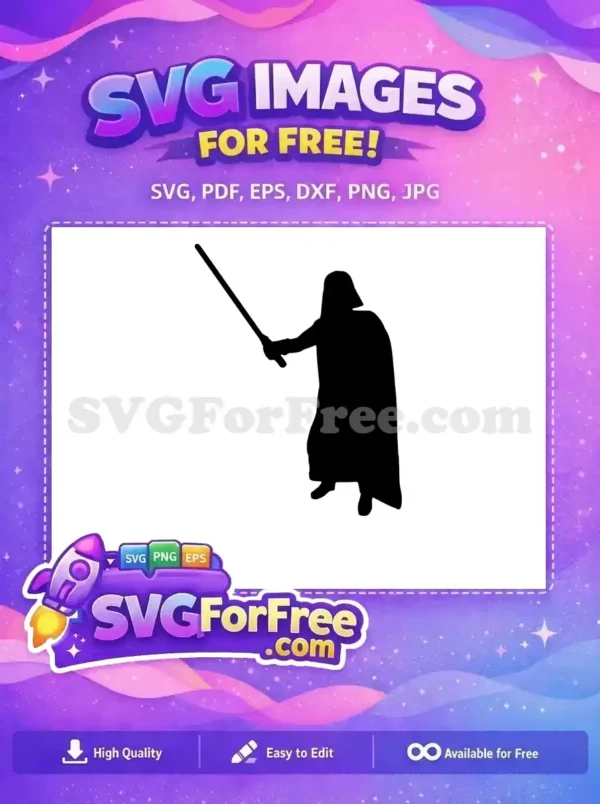 Free Lightsaber Wielding Free Dark Lord Star Wars Free SVG 2