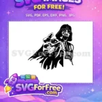 Free Pointing Villain Free Black Helmet Star Wars Free SVG - Instant Download