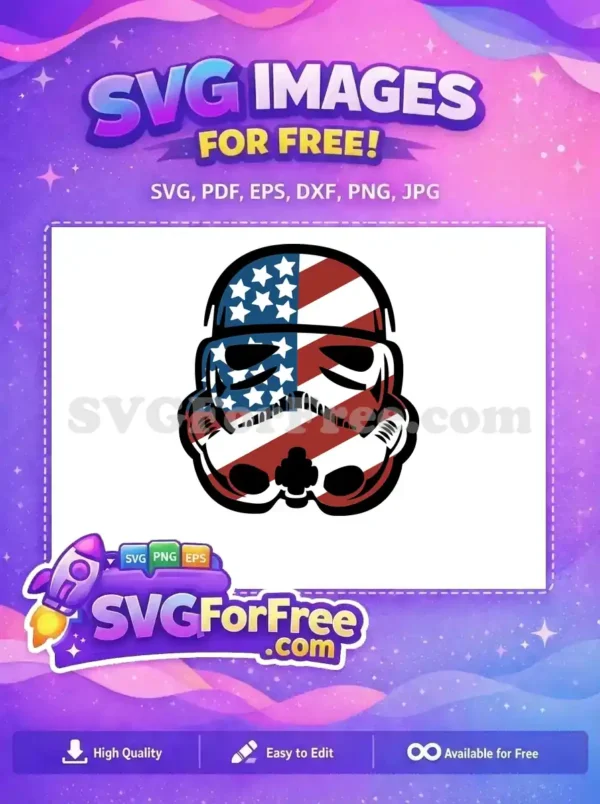Free American Flag Free Patriotic Stormtrooper Star Wars Free SVG