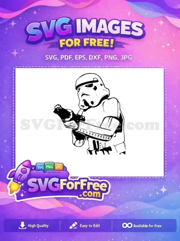 Free Stormtrooper Helmet Free Blaster Star Wars Free SVG