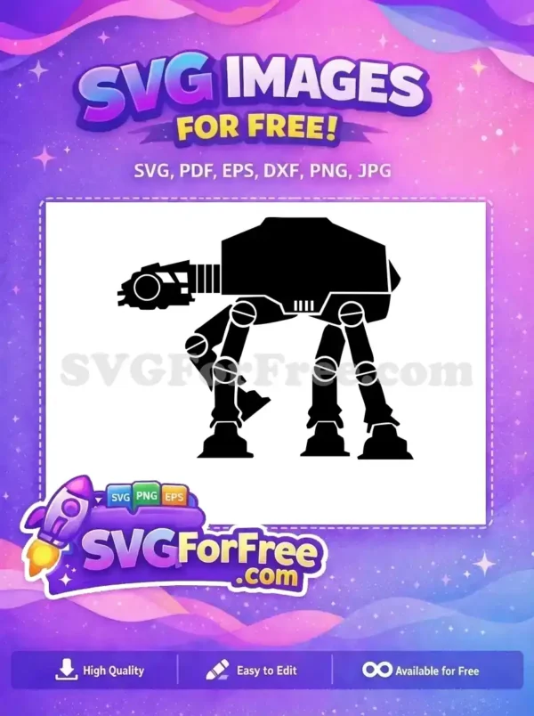 Free Detailed Walker Free Robot Star Wars Free SVG 2