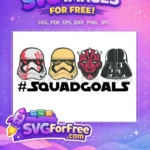 Free Squad Goals Free Star Wars Helmets Free SVG - Instant Download