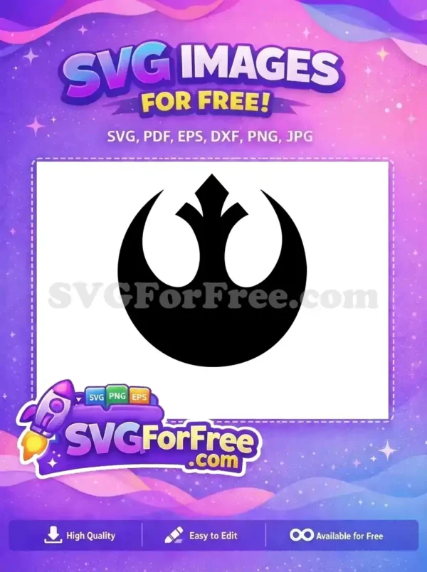 Free Rebel Alliance Symbol Free Galactic Empire Star Wars Free SVG 7