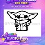 Free Angry Eyes Free Black Silhouette Mandalorian Free SVG - Instant Download